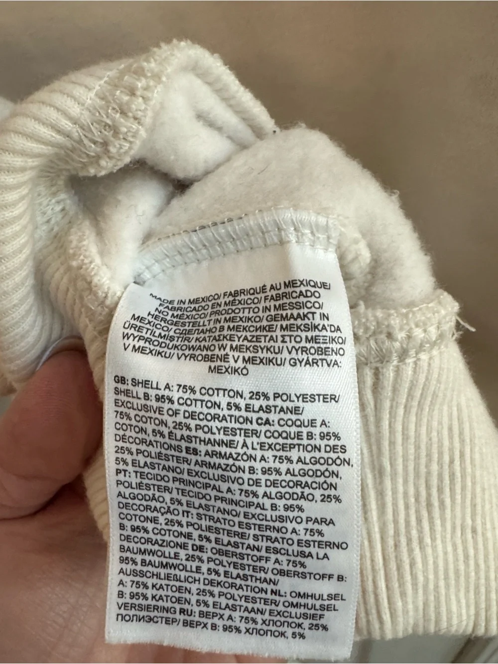 THE NORTH FACE Men’s Heavyweight Graphic Hoodie Cream Size Small